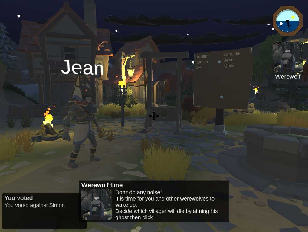 Image Un Loup-Garou 3D en ligne: le jeu Lycan | TeambuildingGuide